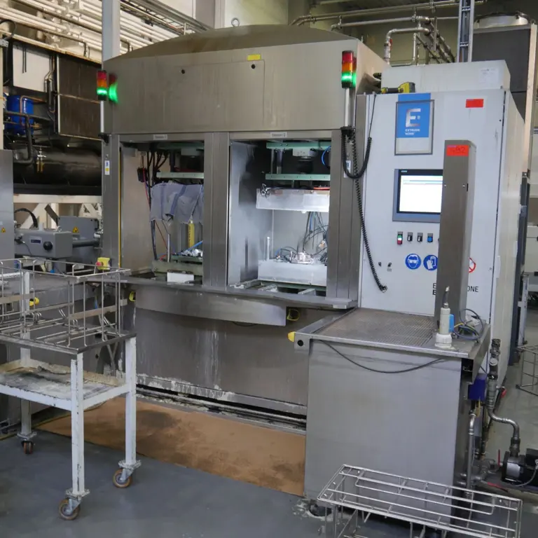 Deburring Station Extrude Hone EC Line 1 S elektrochem. Bearbeitungsmaschine EC Line 2A-500-60-P-S