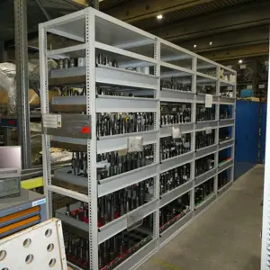 7 lfm. Workshop Storage Rack for Tool Holders