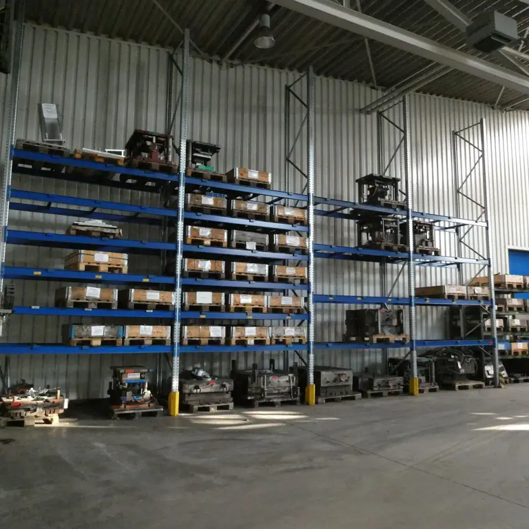 ca. 100 lfm. Pallet storage rack SSI Schäfer PR600