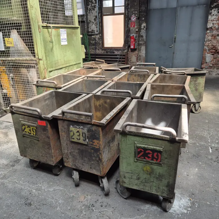 ca. 15 Transport troughs