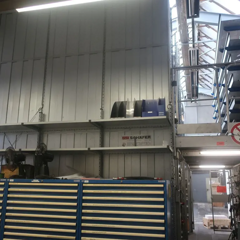 Multi-storey warehouse racking system SSI Schäfer