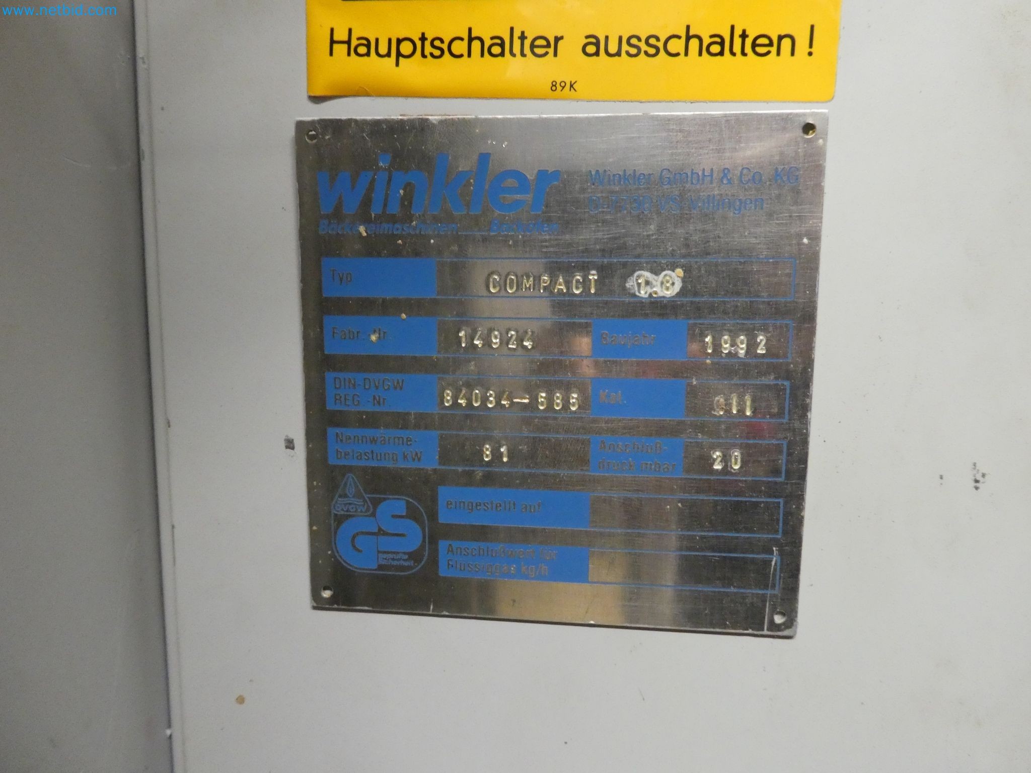 Operating and office equipment of a bakery-13