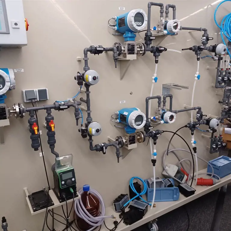 3 Magnetic-inductive flowmeters (test bench setup) Endress & Hauser PROMAG 50 & PROMAG H