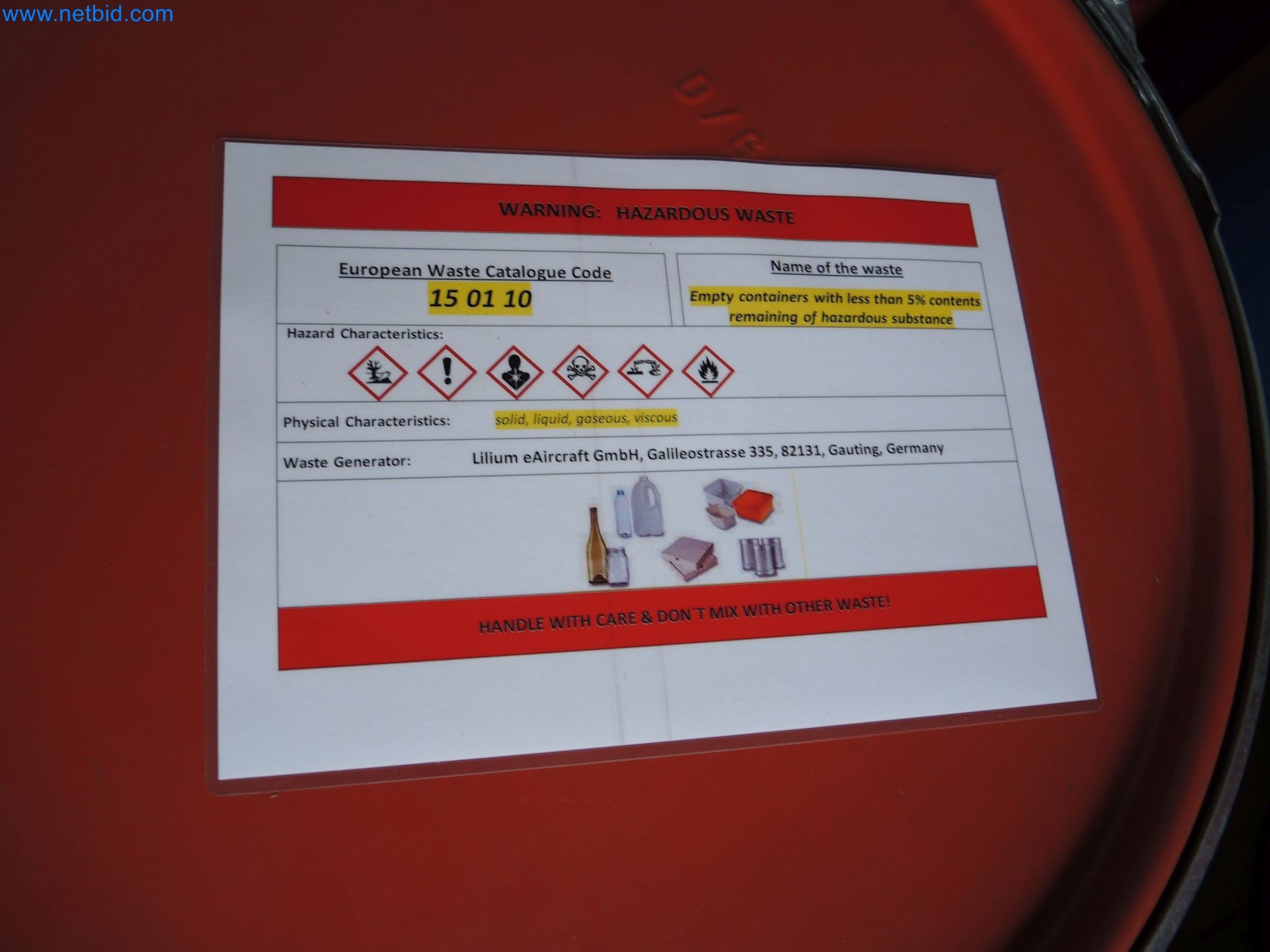 LILIUM eAircraft GmbH / LILIUM GmbH; stroji, preskusni sistemi in delovna oprema za proizvodnjo eVTOL-14