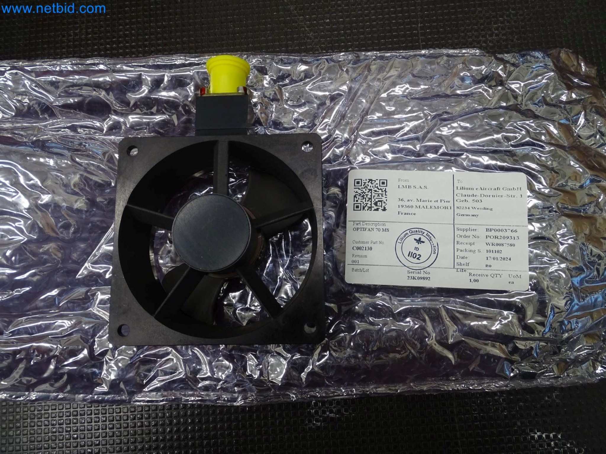 LILIUM eAircraft GmbH / LILIUM GmbH; Maschinen, Testanlagen und Betriebsausstattungen zur Herstellung von eVTOL -1