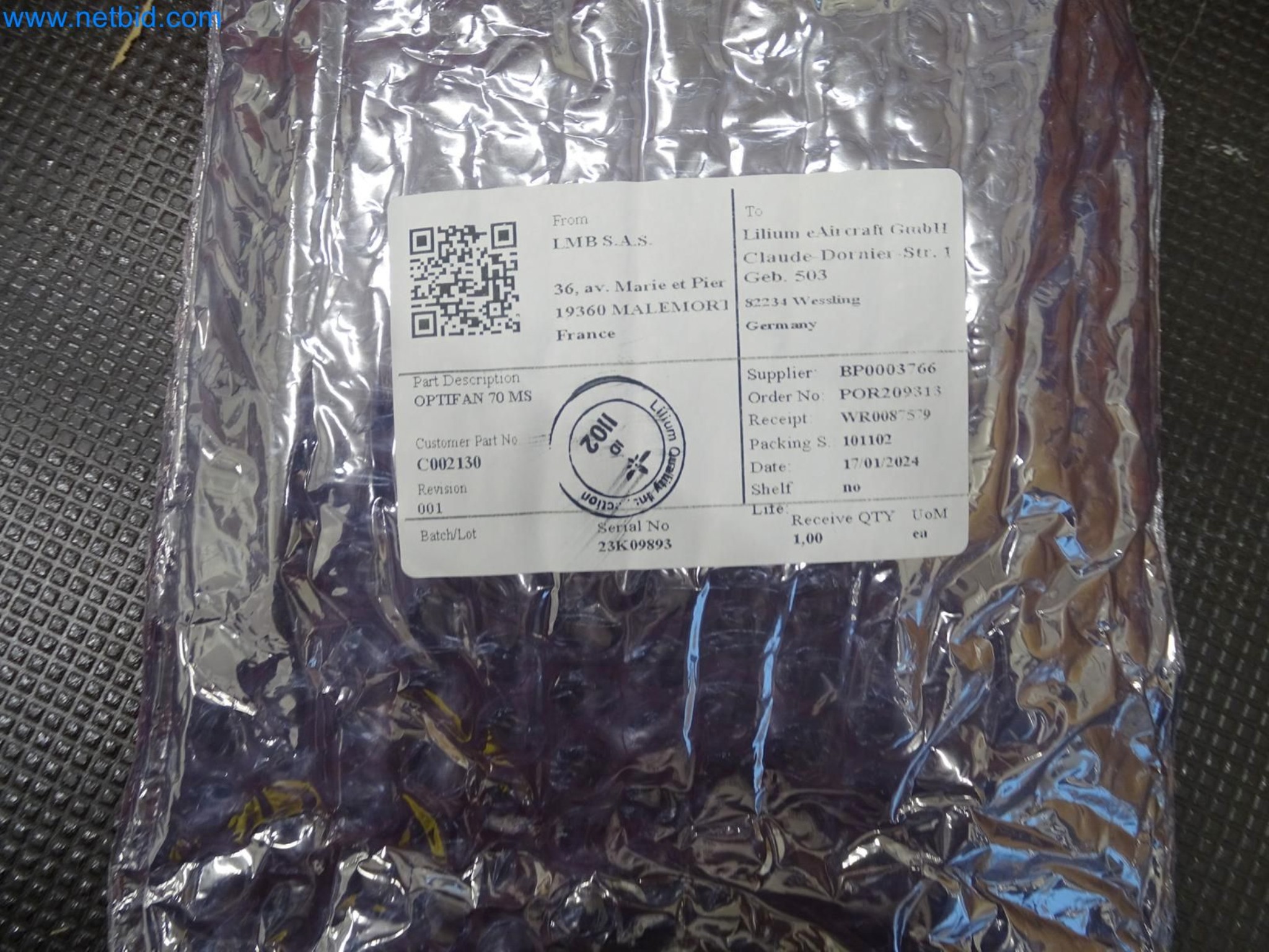 LILIUM eAircraft GmbH / LILIUM GmbH; Maschinen, Testanlagen und Betriebsausstattungen zur Herstellung von eVTOL -2