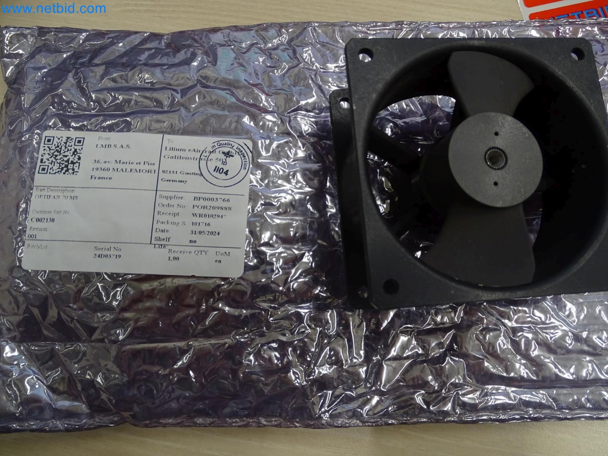 LILIUM eAircraft GmbH / LILIUM GmbH; Maschinen, Testanlagen und Betriebsausstattungen zur Herstellung von eVTOL -1