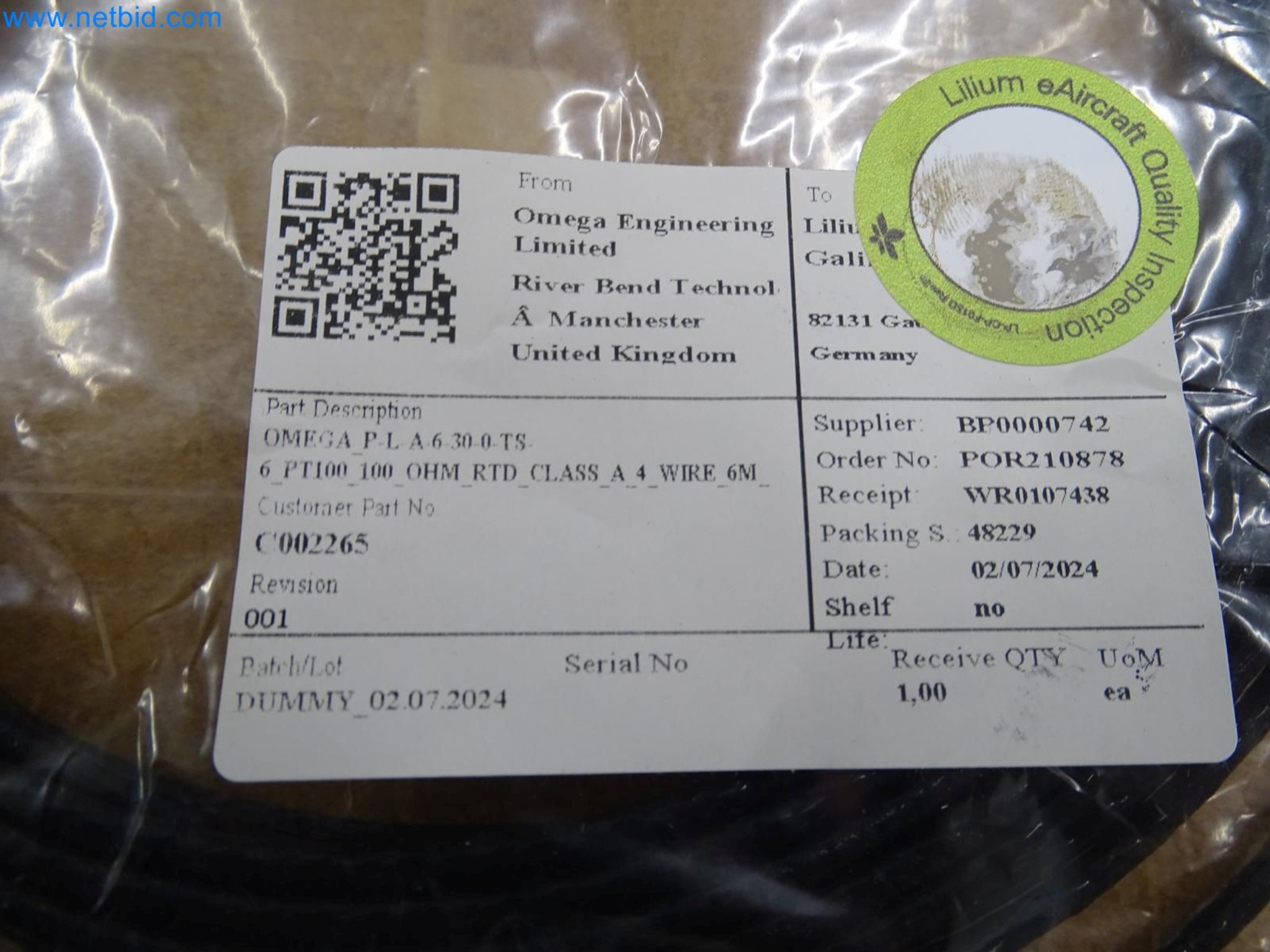 LILIUM eAircraft GmbH / LILIUM GmbH; machines, test systems and operating equipment for the production of eVTOLs-2