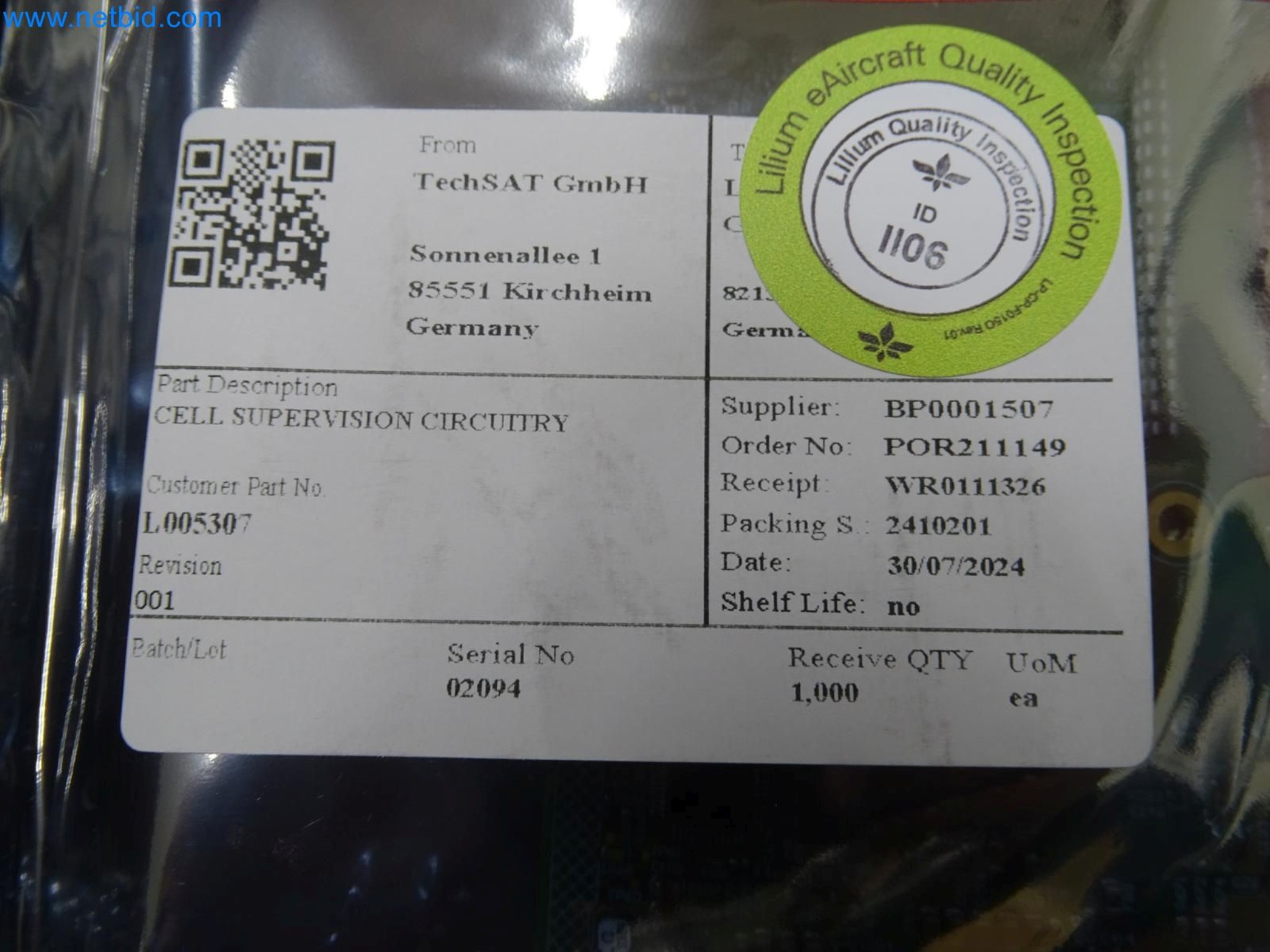 LILIUM eAircraft GmbH / LILIUM GmbH; machines, test systems and operating equipment for the production of eVTOLs-3