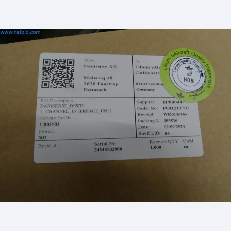 LILIUM eAircraft GmbH / LILIUM GmbH; stroji, preskusni sistemi in delovna oprema za proizvodnjo eVTOL-7