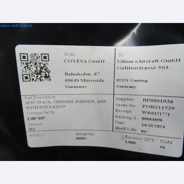 LILIUM eAircraft GmbH / LILIUM GmbH; máquinas, sistemas de prueba y equipos operativos para la producción de eVTOLs-6