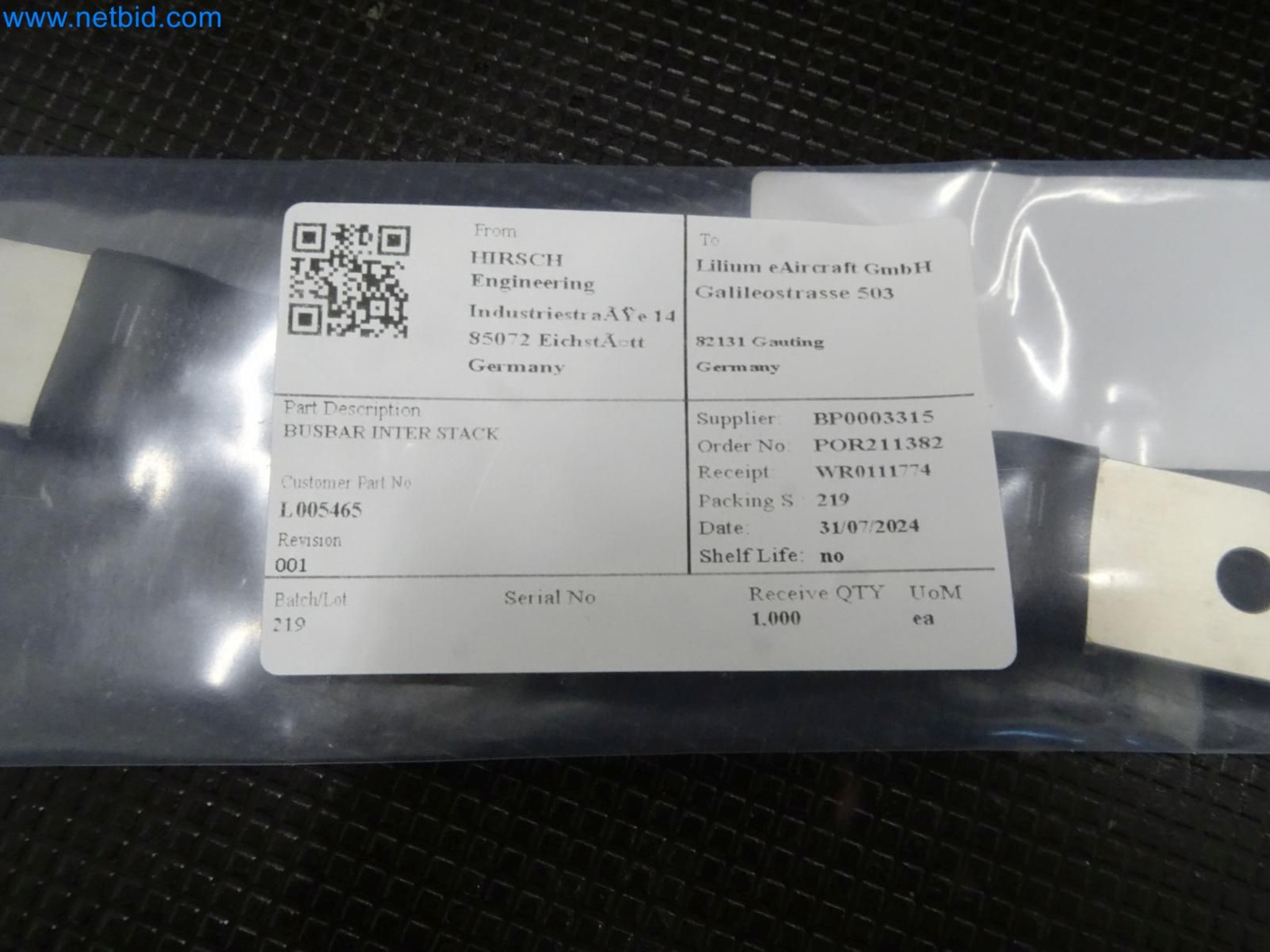 LILIUM eAircraft GmbH / LILIUM GmbH; machines, test systems and operating equipment for the production of eVTOLs-2