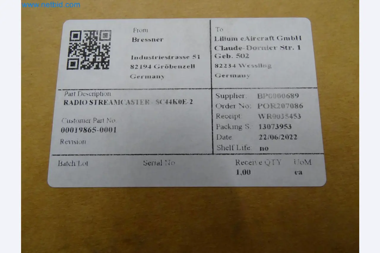 LILIUM eAircraft GmbH / LILIUM GmbH; machines, test systems and operating equipment for the production of eVTOLs-1