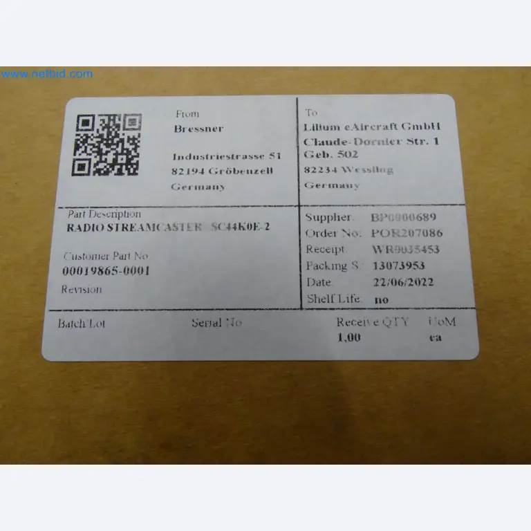 LILIUM eAircraft GmbH / LILIUM GmbH; machines, test systems and operating equipment for the production of eVTOLs-1