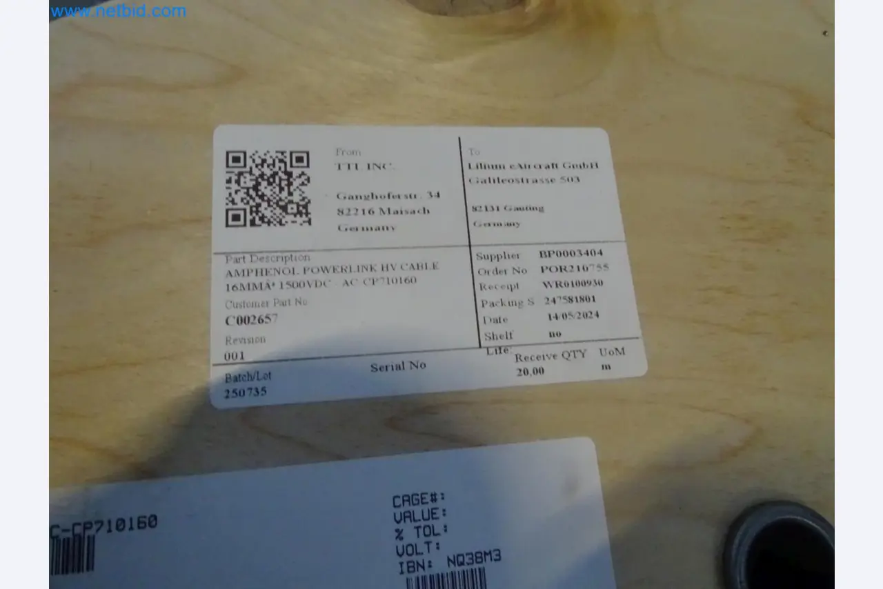 LILIUM eAircraft GmbH / LILIUM GmbH; Maschinen, Testanlagen und Betriebsausstattungen zur Herstellung von eVTOL -2