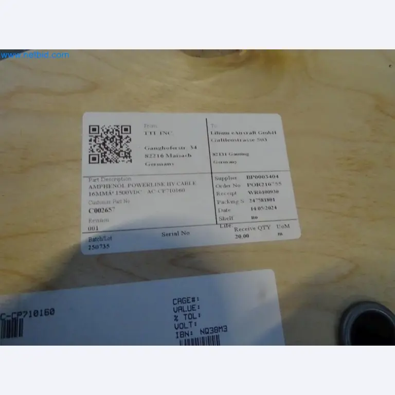 LILIUM eAircraft GmbH / LILIUM GmbH; Maschinen, Testanlagen und Betriebsausstattungen zur Herstellung von eVTOL -2