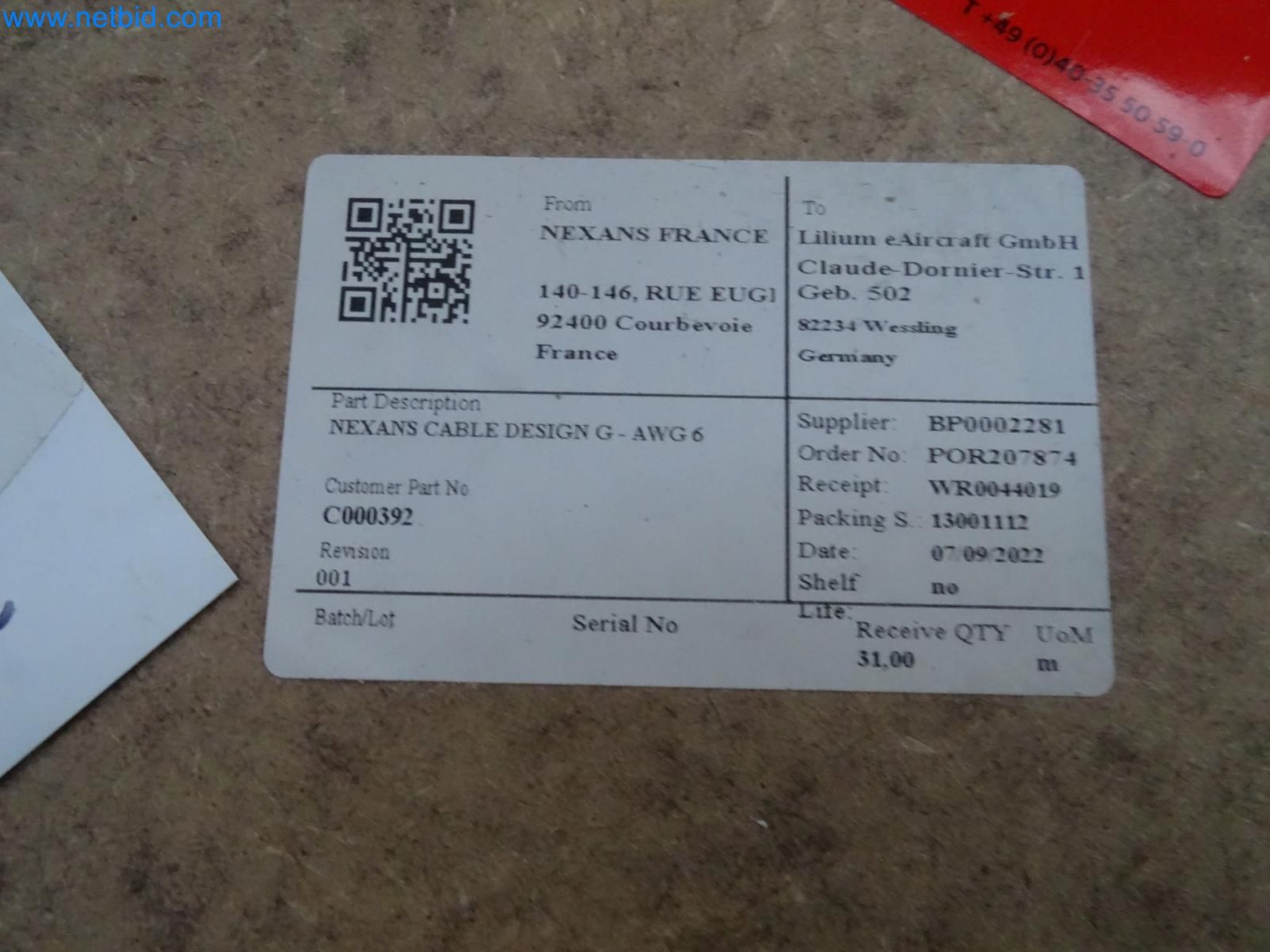 LILIUM eAircraft GmbH / LILIUM GmbH; Maschinen, Testanlagen und Betriebsausstattungen zur Herstellung von eVTOL -3