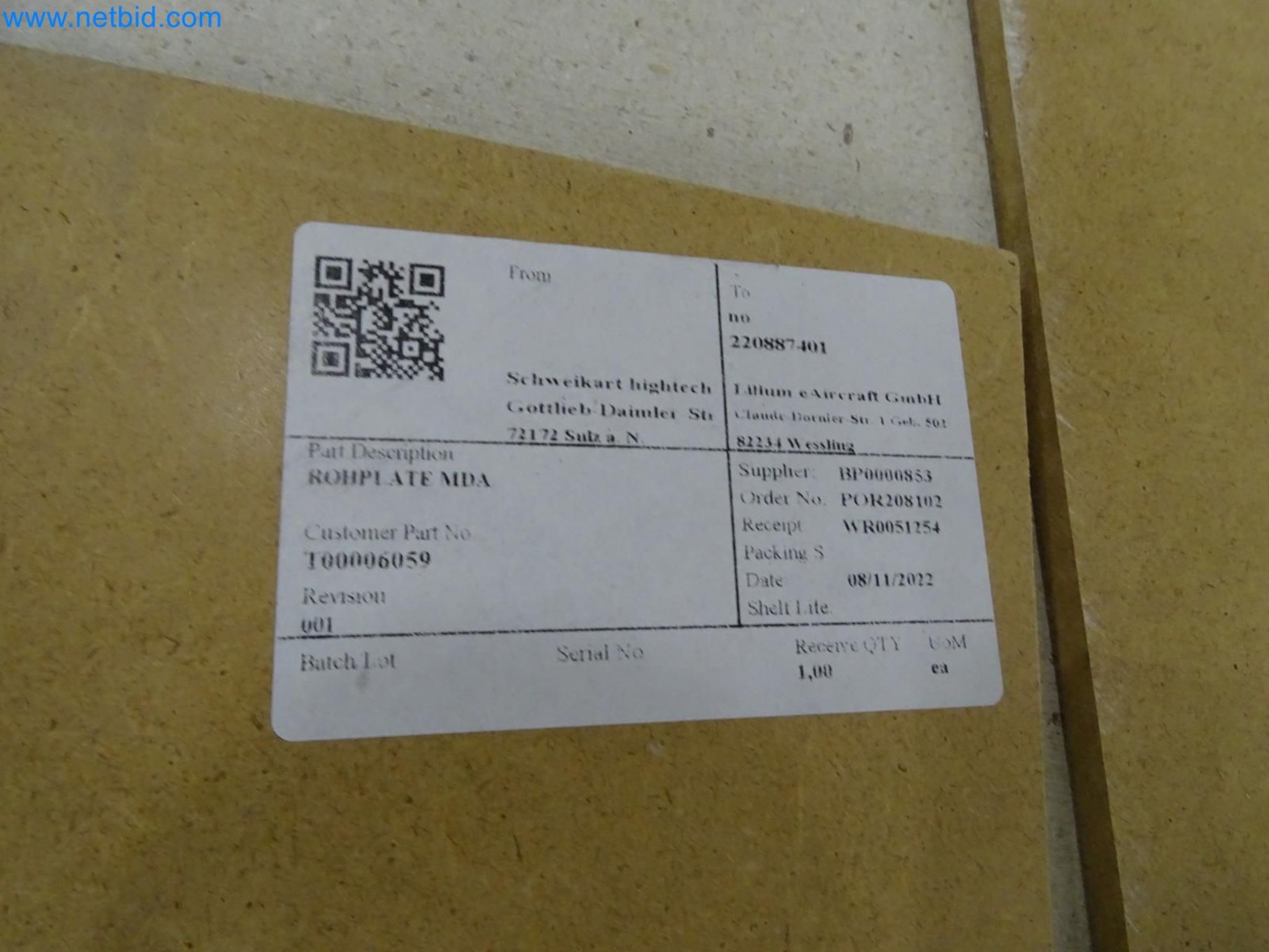 LILIUM eAircraft GmbH / LILIUM GmbH; Maschinen, Testanlagen und Betriebsausstattungen zur Herstellung von eVTOL -2