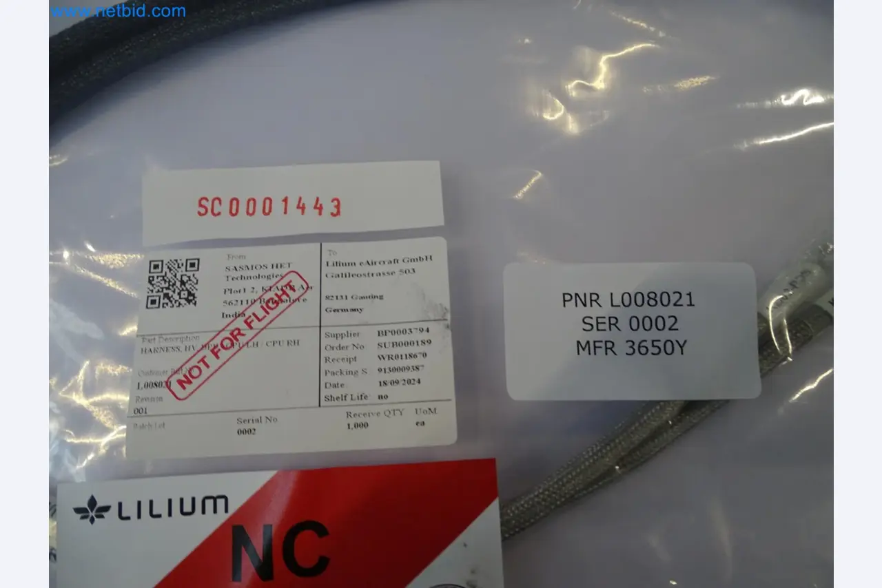 LILIUM eAircraft GmbH / LILIUM GmbH; machines, test systems and operating equipment for the production of eVTOLs-2