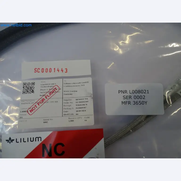 LILIUM eAircraft GmbH / LILIUM GmbH; machines, test systems and operating equipment for the production of eVTOLs-2