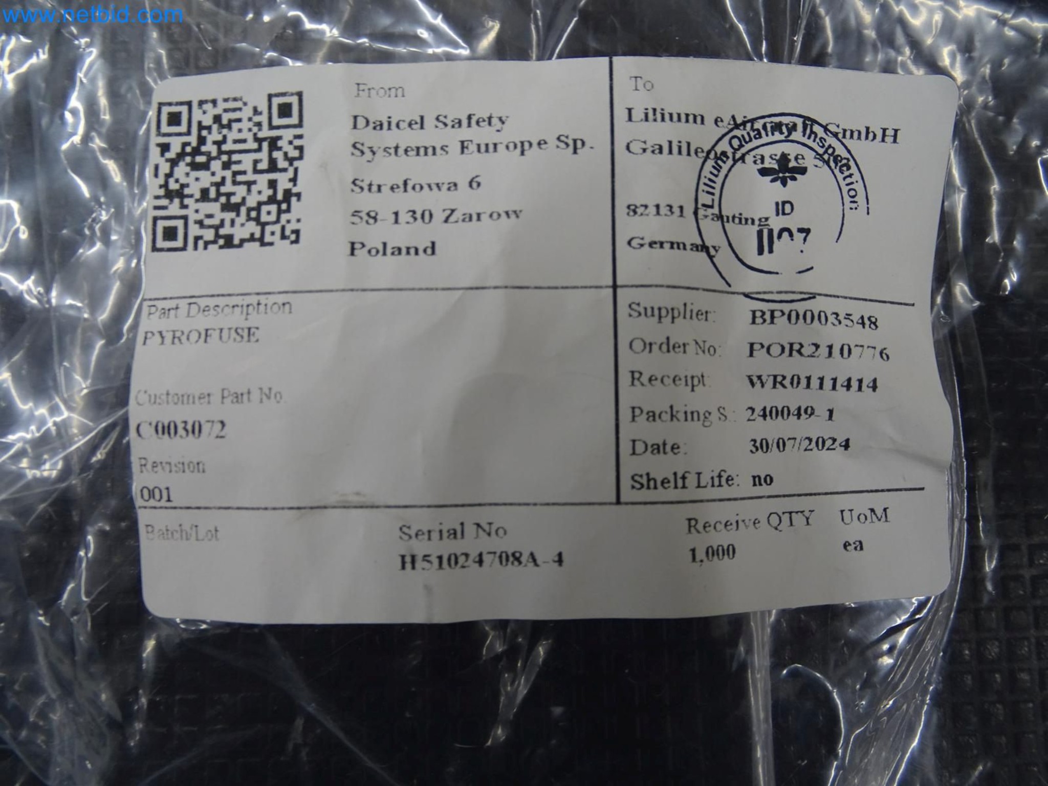 LILIUM eAircraft GmbH / LILIUM GmbH; machines, test systems and operating equipment for the production of eVTOLs-5