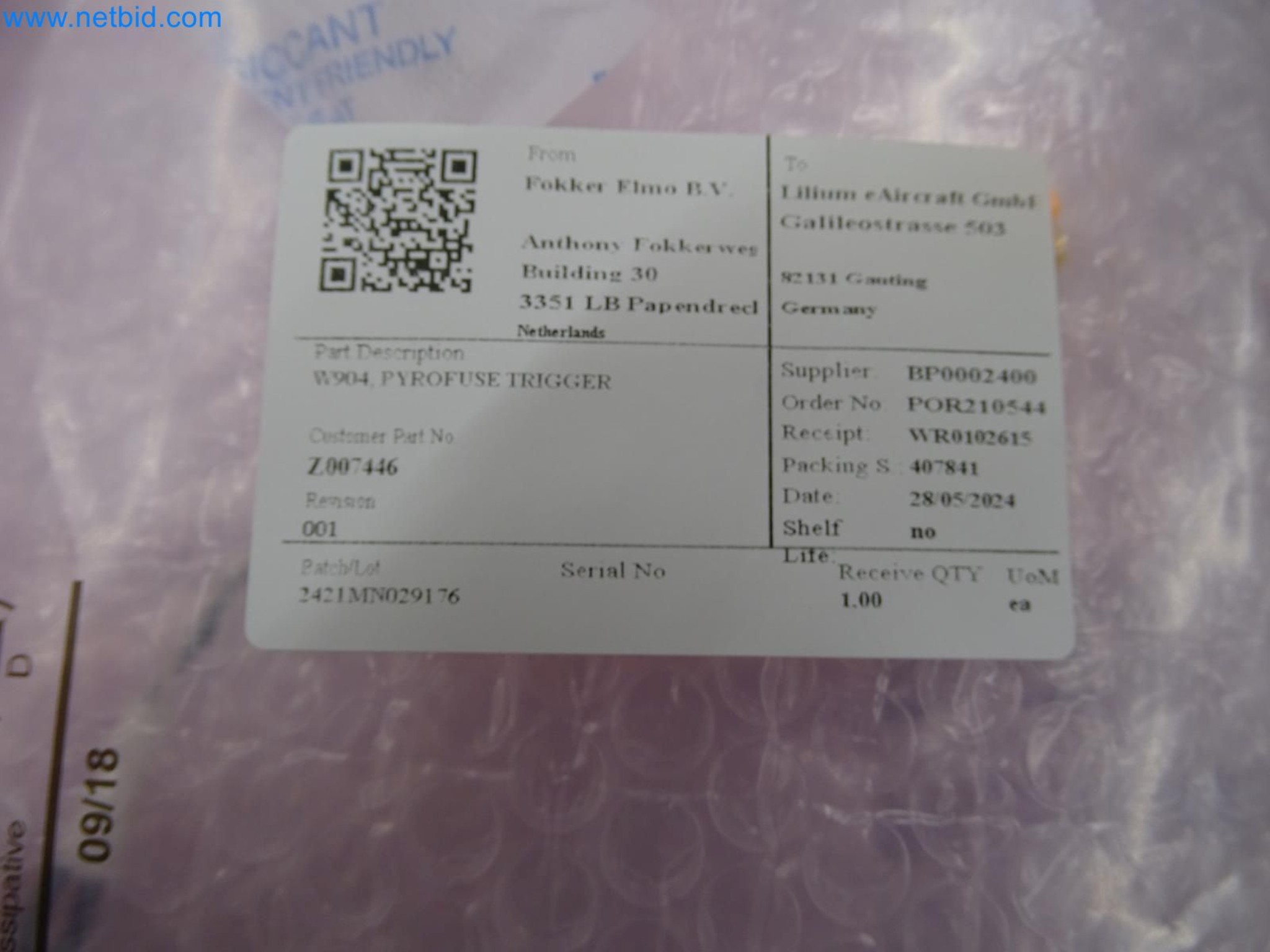 LILIUM eAircraft GmbH / LILIUM GmbH; Maschinen, Testanlagen und Betriebsausstattungen zur Herstellung von eVTOL -4