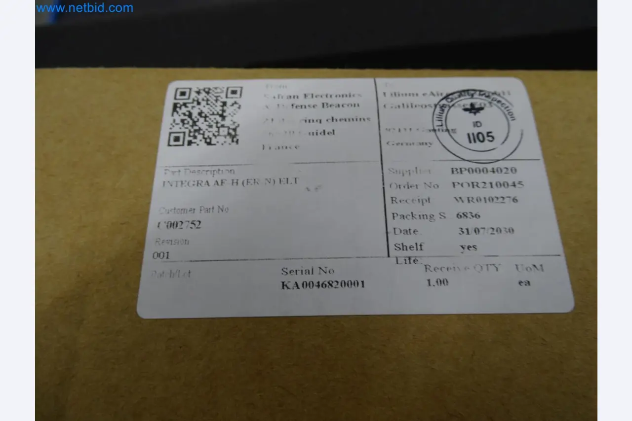 LILIUM eAircraft GmbH / LILIUM GmbH; Maschinen, Testanlagen und Betriebsausstattungen zur Herstellung von eVTOL -7