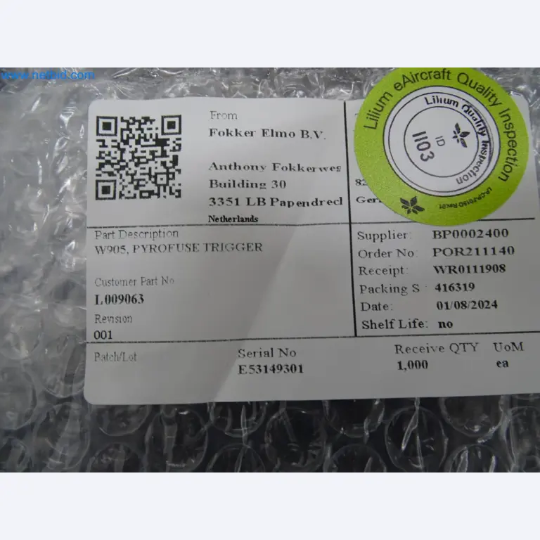 LILIUM eAircraft GmbH / LILIUM GmbH; Maschinen, Testanlagen und Betriebsausstattungen zur Herstellung von eVTOL -6