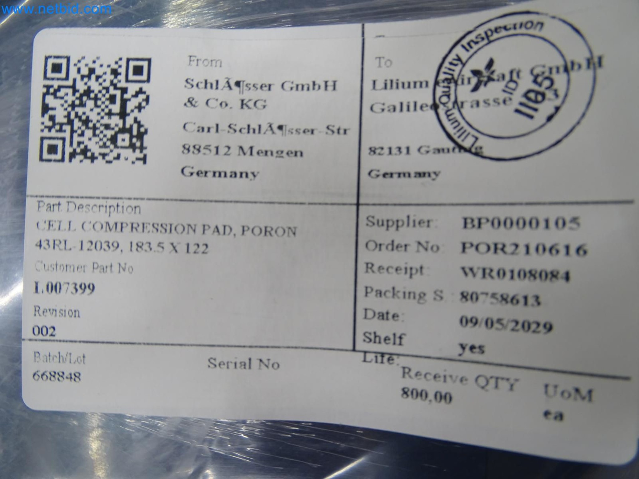 LILIUM eAircraft GmbH / LILIUM GmbH; Maschinen, Testanlagen und Betriebsausstattungen zur Herstellung von eVTOL -4