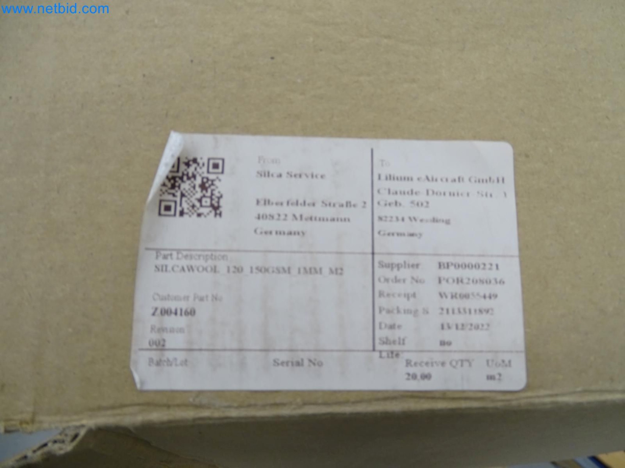 LILIUM eAircraft GmbH / LILIUM GmbH; Maschinen, Testanlagen und Betriebsausstattungen zur Herstellung von eVTOL -3