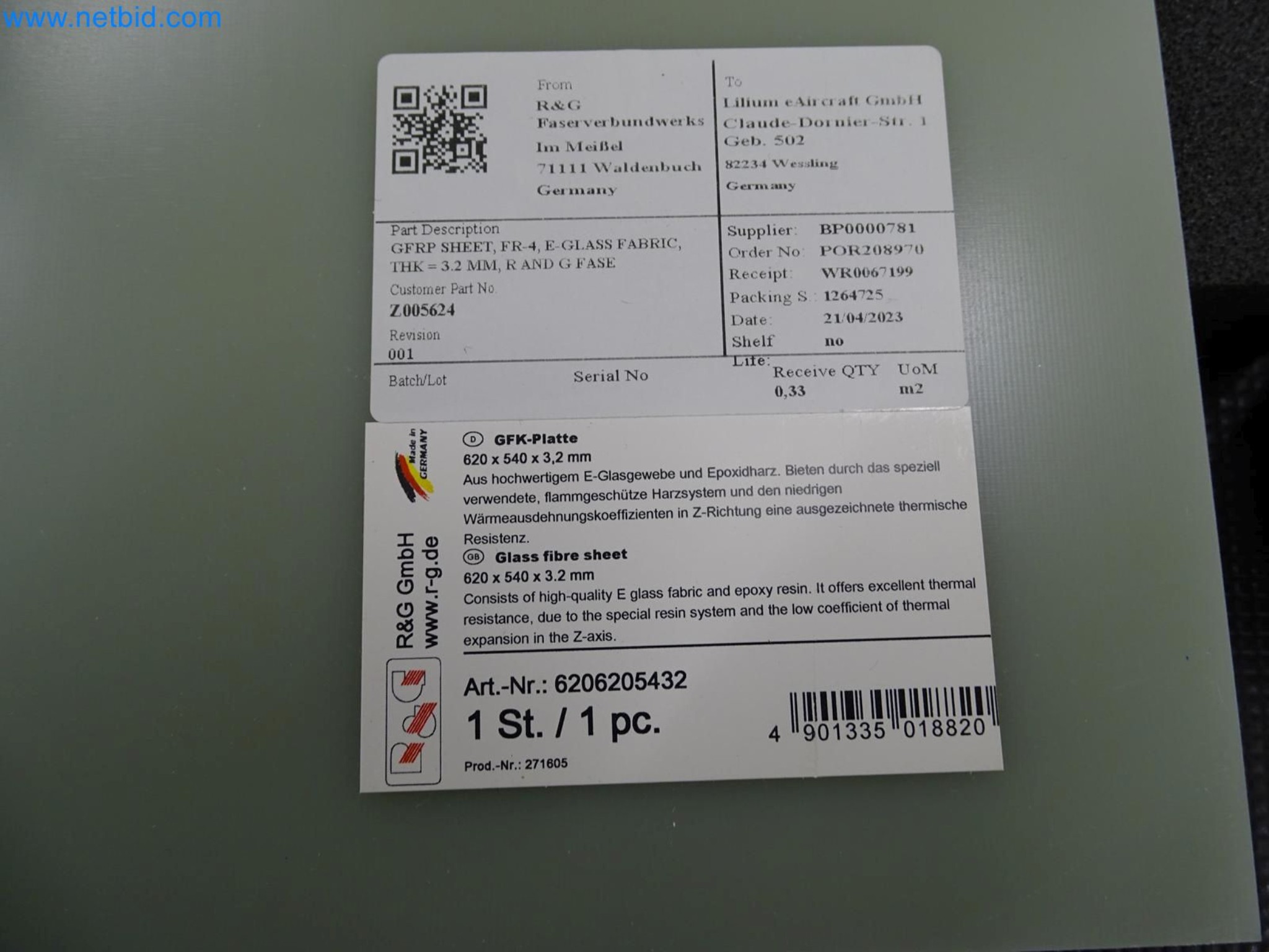 LILIUM eAircraft GmbH / LILIUM GmbH; Maschinen, Testanlagen und Betriebsausstattungen zur Herstellung von eVTOL -2