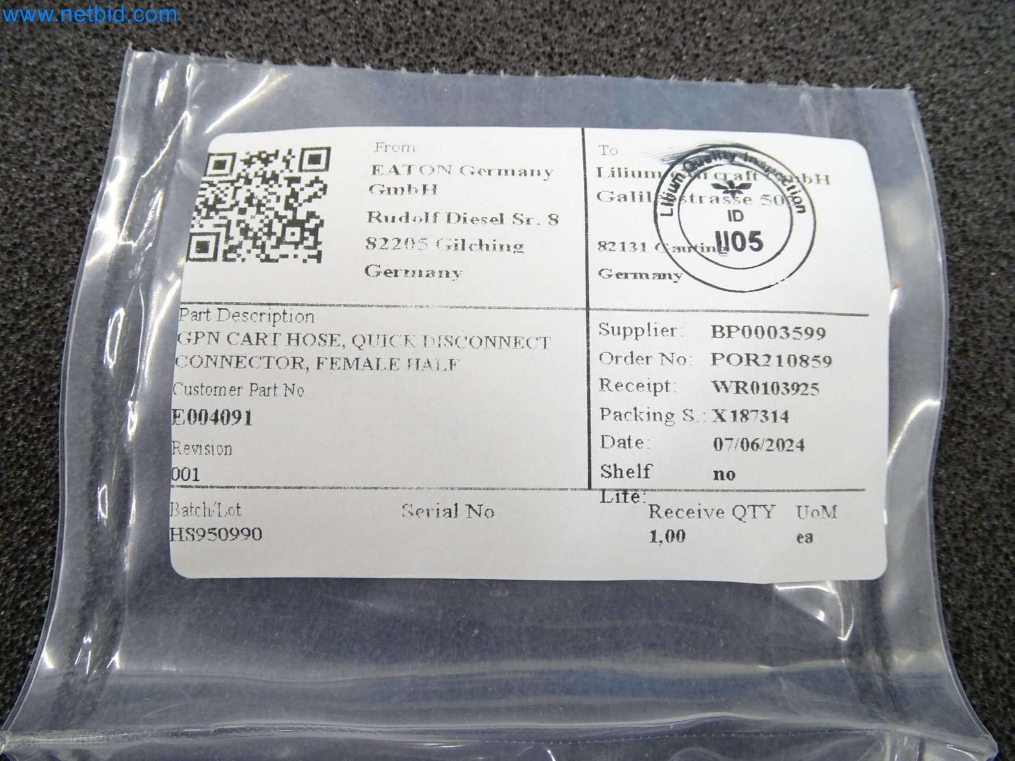 LILIUM eAircraft GmbH / LILIUM GmbH; Maschinen, Testanlagen und Betriebsausstattungen zur Herstellung von eVTOL -5