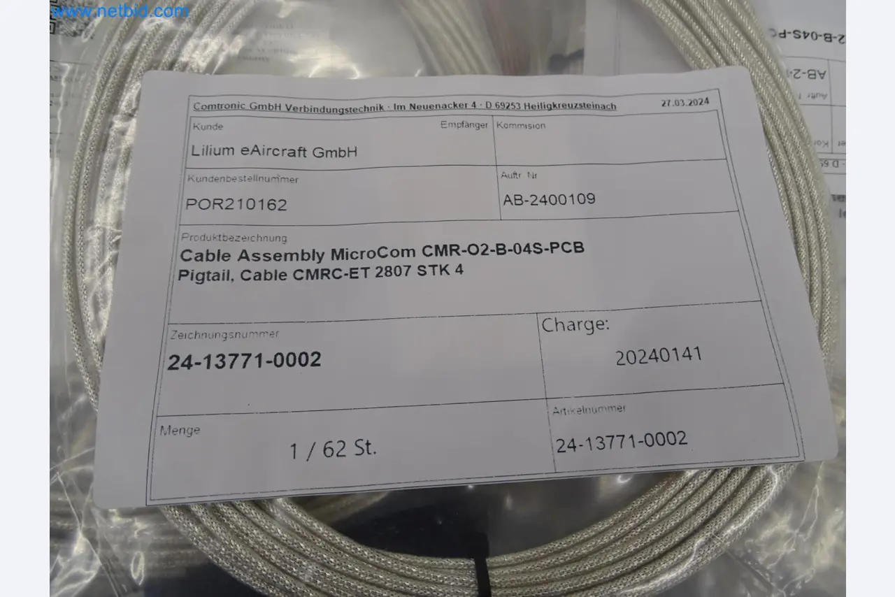 LILIUM eAircraft GmbH / LILIUM GmbH; Maschinen, Testanlagen und Betriebsausstattungen zur Herstellung von eVTOL -4