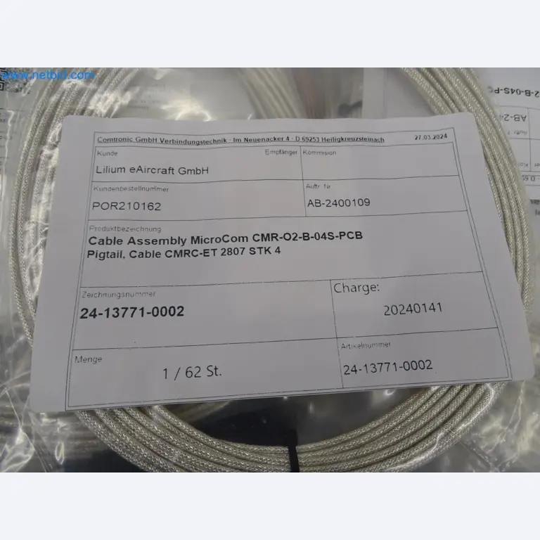 LILIUM eAircraft GmbH / LILIUM GmbH; Maschinen, Testanlagen und Betriebsausstattungen zur Herstellung von eVTOL -4