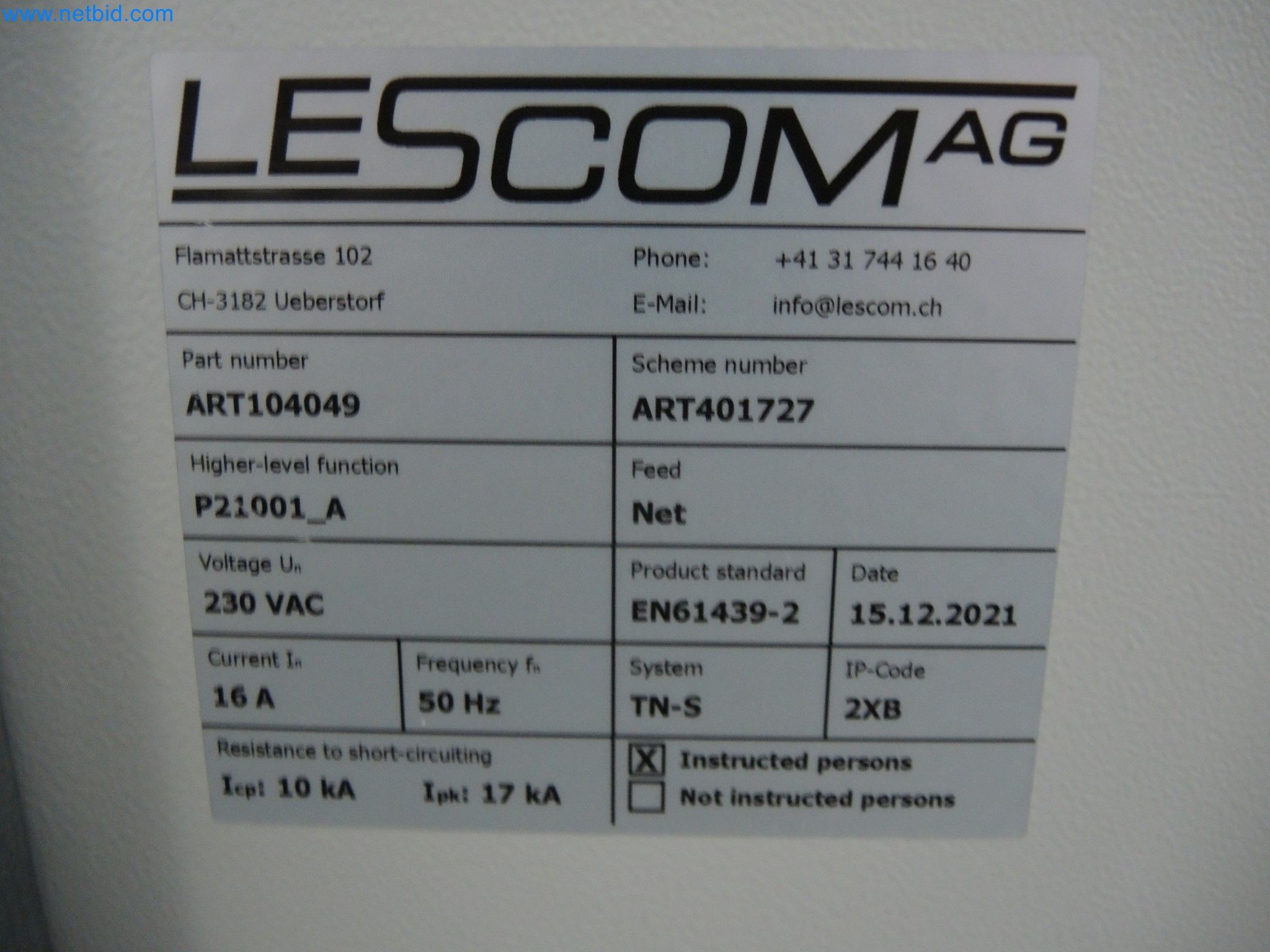 LILIUM eAircraft GmbH / LILIUM GmbH; technical equipment, avionics inventory, spare parts, and operating supplies for the manufacture of eVTOLs-7