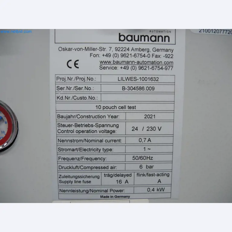 LILIUM eAircraft GmbH / LILIUM GmbH; machines, testsystemen en bedieningsapparatuur voor de productie van eVTOL's-9