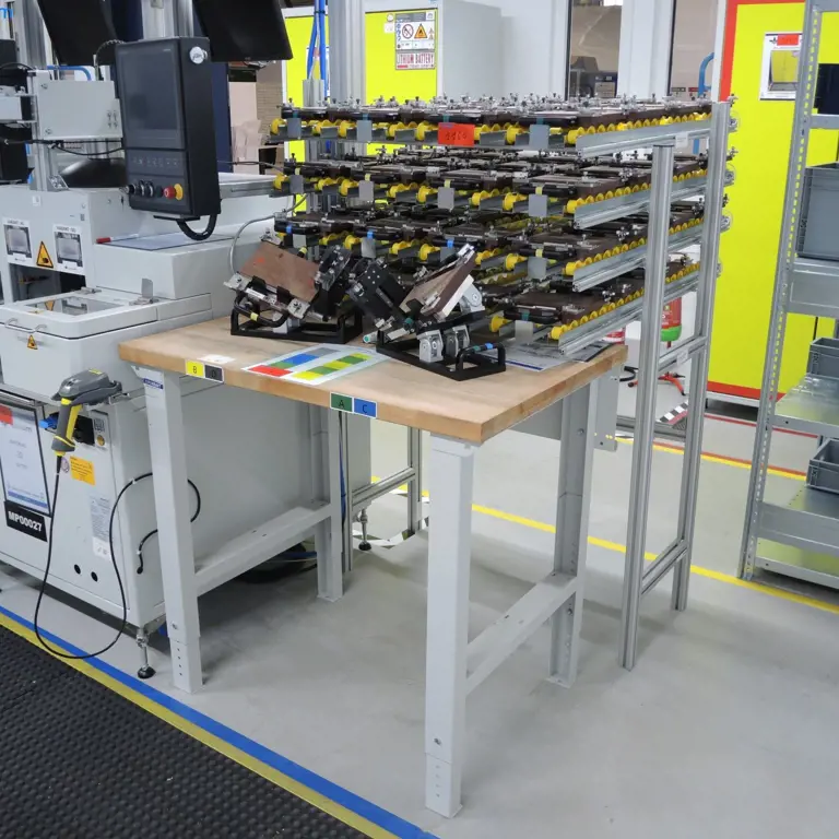 Werkstukdrager voor batterijcellen (meerprijs onderhevig aan verandering)