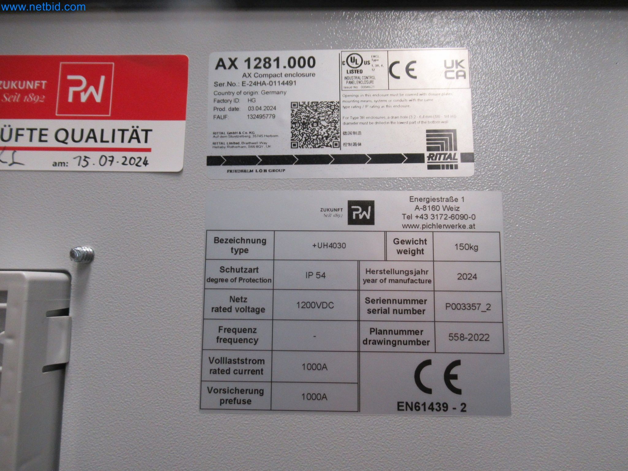 LILIUM eAircraft GmbH / LILIUM GmbH; Maschinen, Testanlagen und Betriebsausstattungen zur Herstellung von eVTOL -40