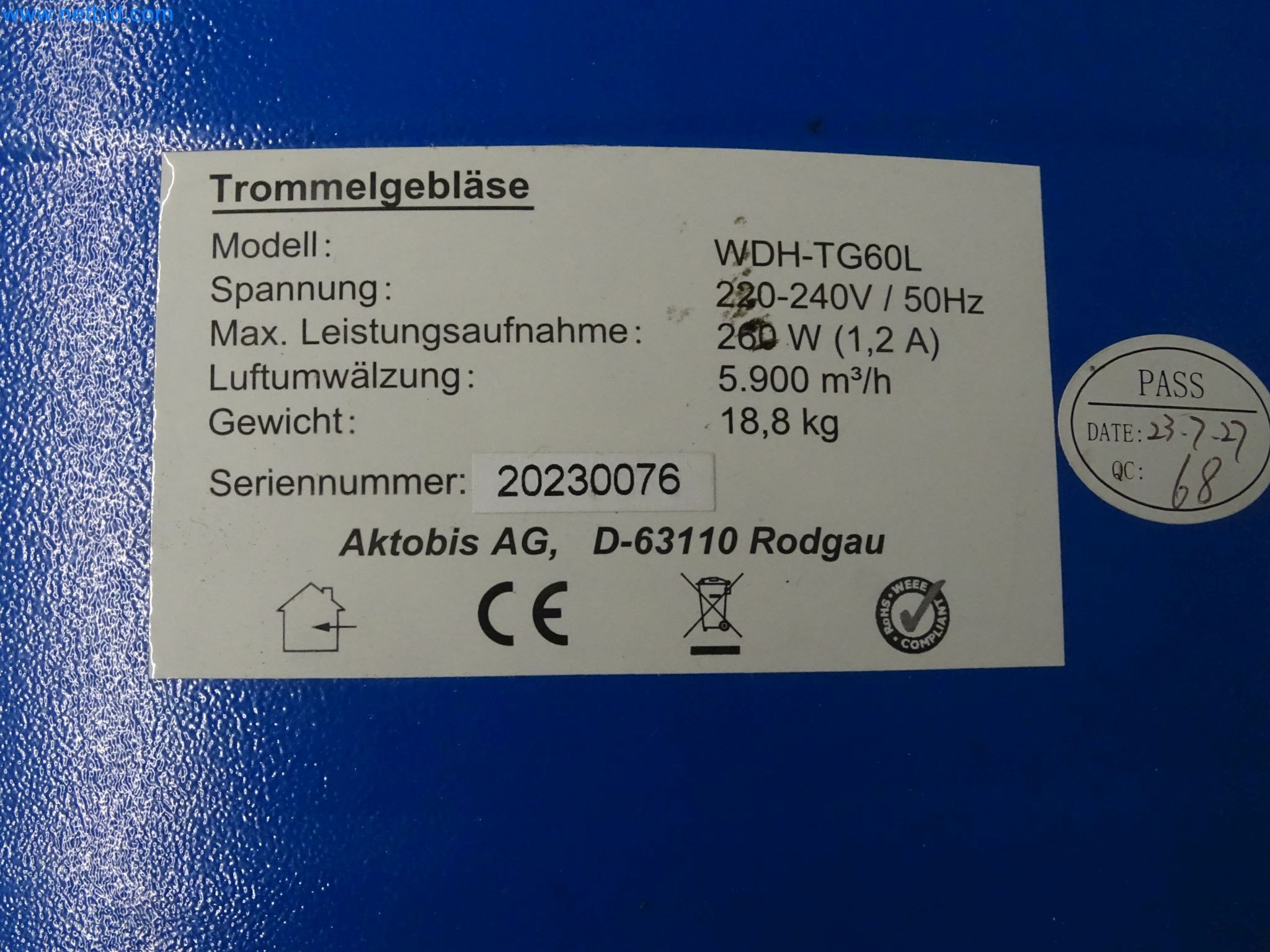 LILIUM eAircraft GmbH / LILIUM GmbH; Maschinen, Testanlagen und Betriebsausstattungen zur Herstellung von eVTOL -3