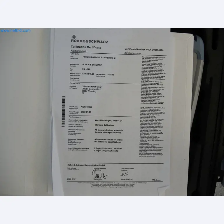 LILIUM eAircraft GmbH / LILIUM GmbH; machines, test systems and operating equipment for the production of eVTOLs-8