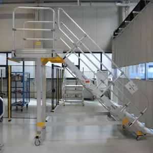 Mobilne aluminiowe schody platformowe Munk