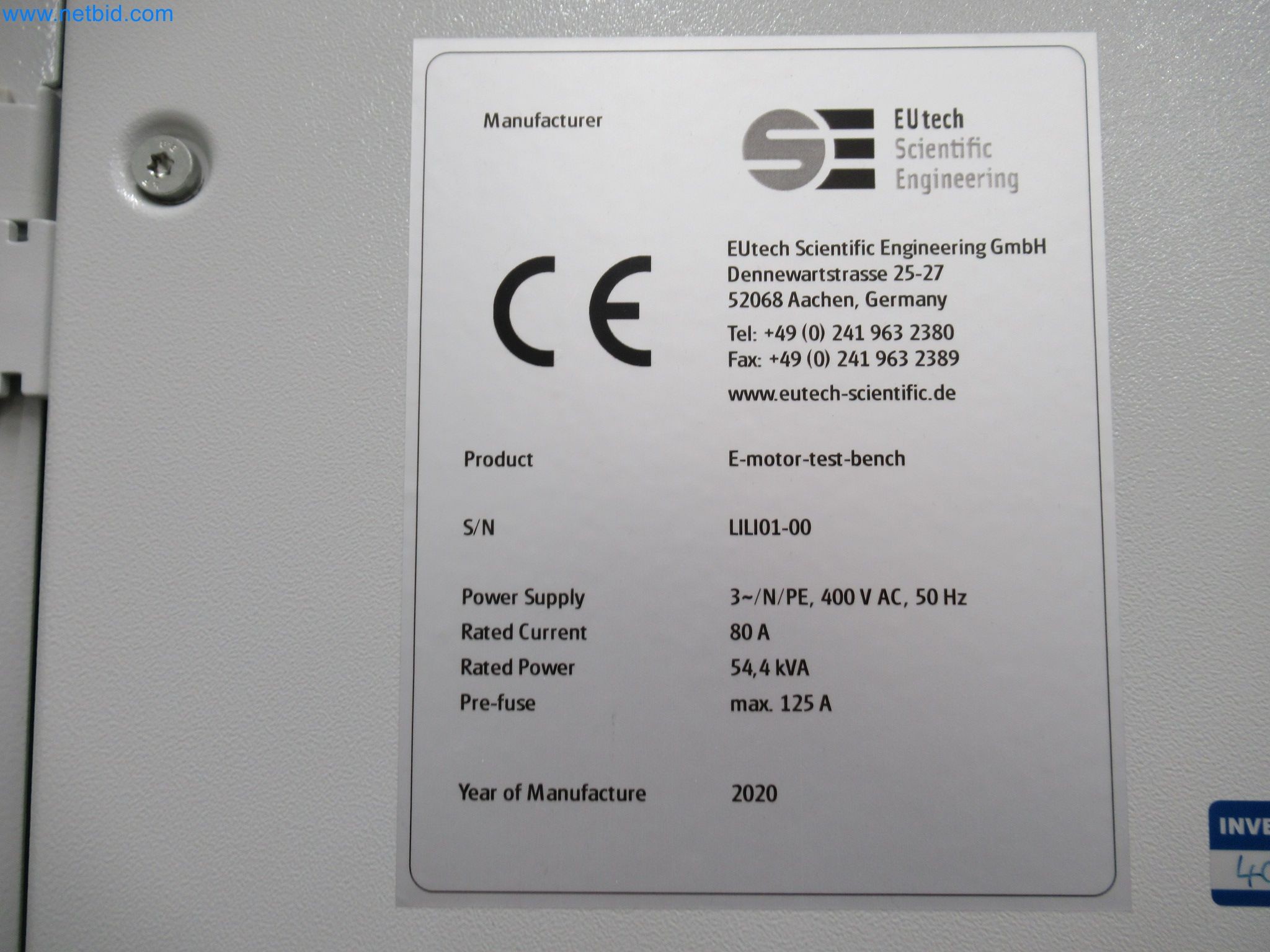 LILIUM eAircraft GmbH / LILIUM GmbH; Maschinen, Testanlagen und Betriebsausstattungen zur Herstellung von eVTOL -2