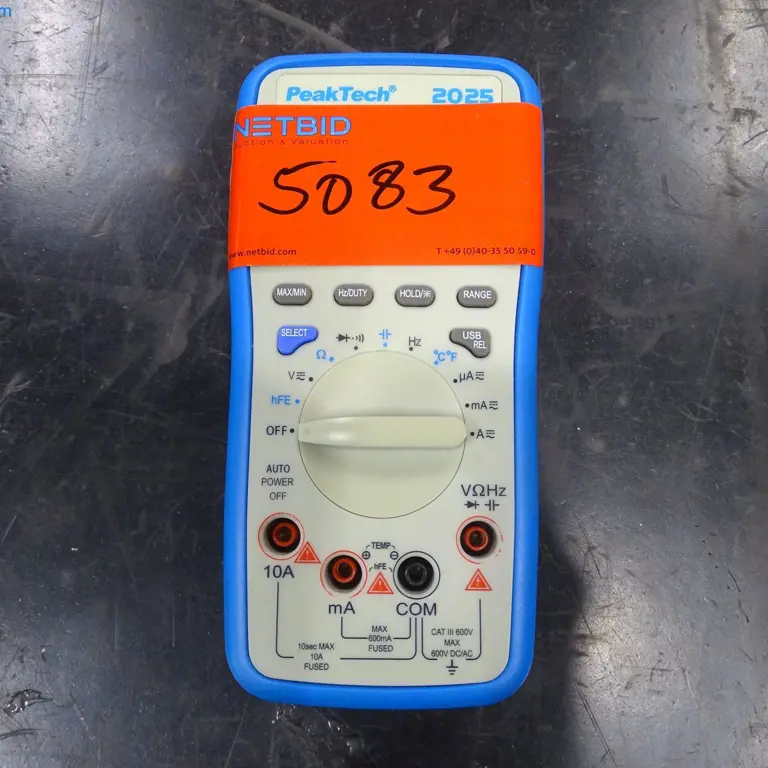 Ruční multimetr PeakTech 2025