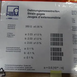 5 Rekstrookjes HBM 6/350 CRY86-3L-10M