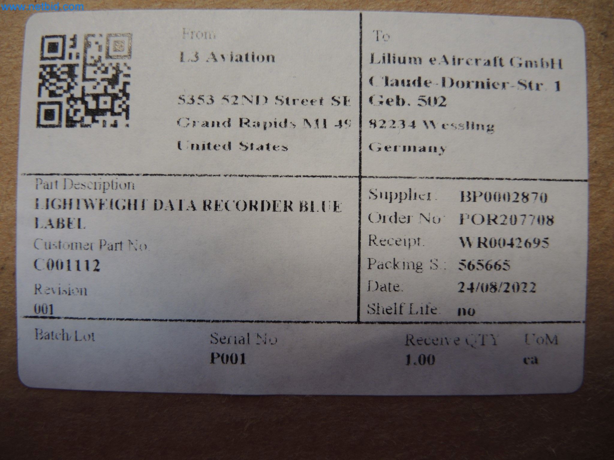 LILIUM eAircraft GmbH / LILIUM GmbH; machines, test systems and operating equipment for the production of eVTOLs-8