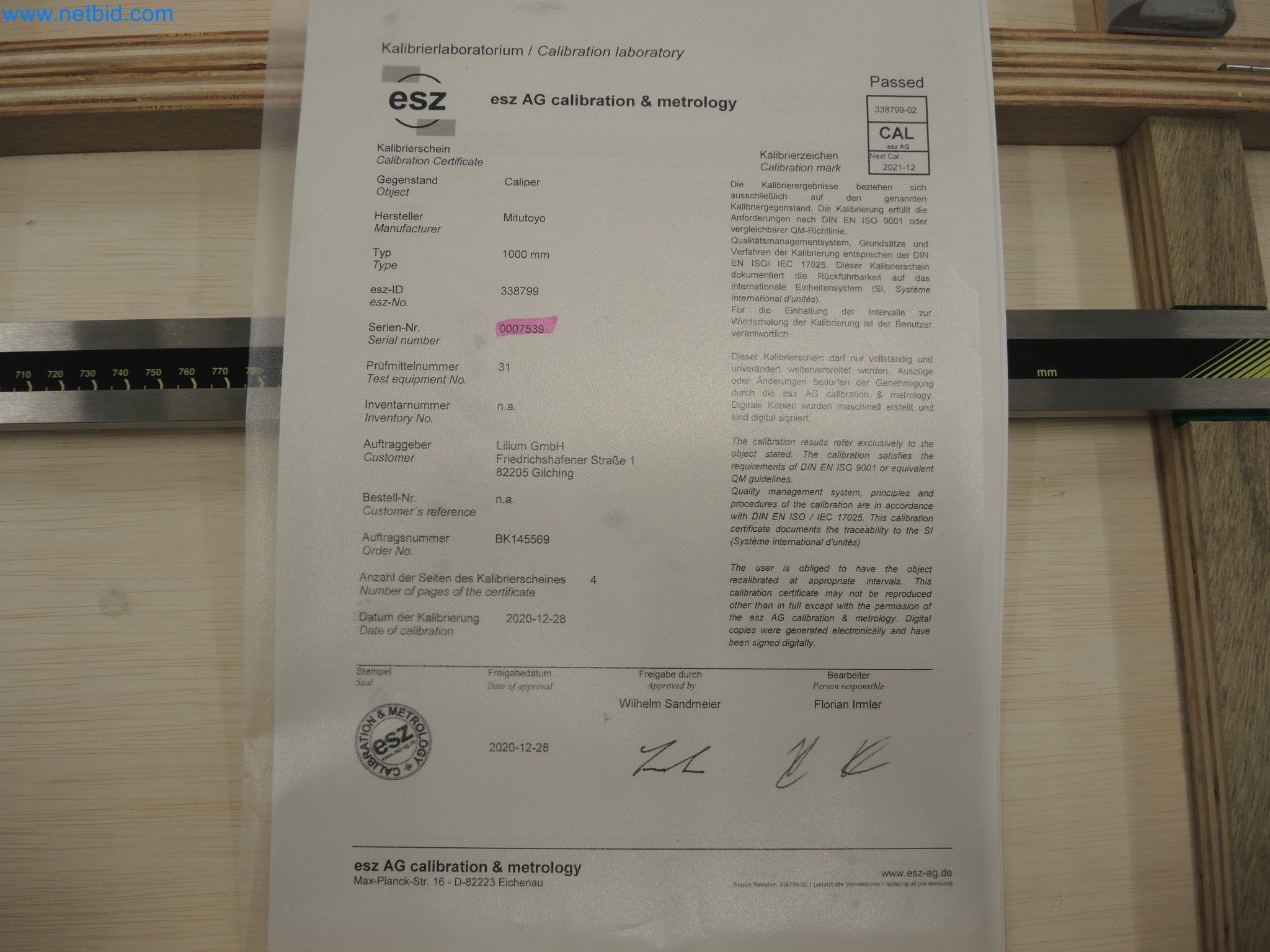 LILIUM eAircraft GmbH / LILIUM GmbH; machines, test systems and operating equipment for the production of eVTOLs-3