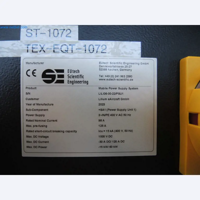 LILIUM eAircraft GmbH / LILIUM GmbH; machines, test systems and operating equipment for the production of eVTOLs-15