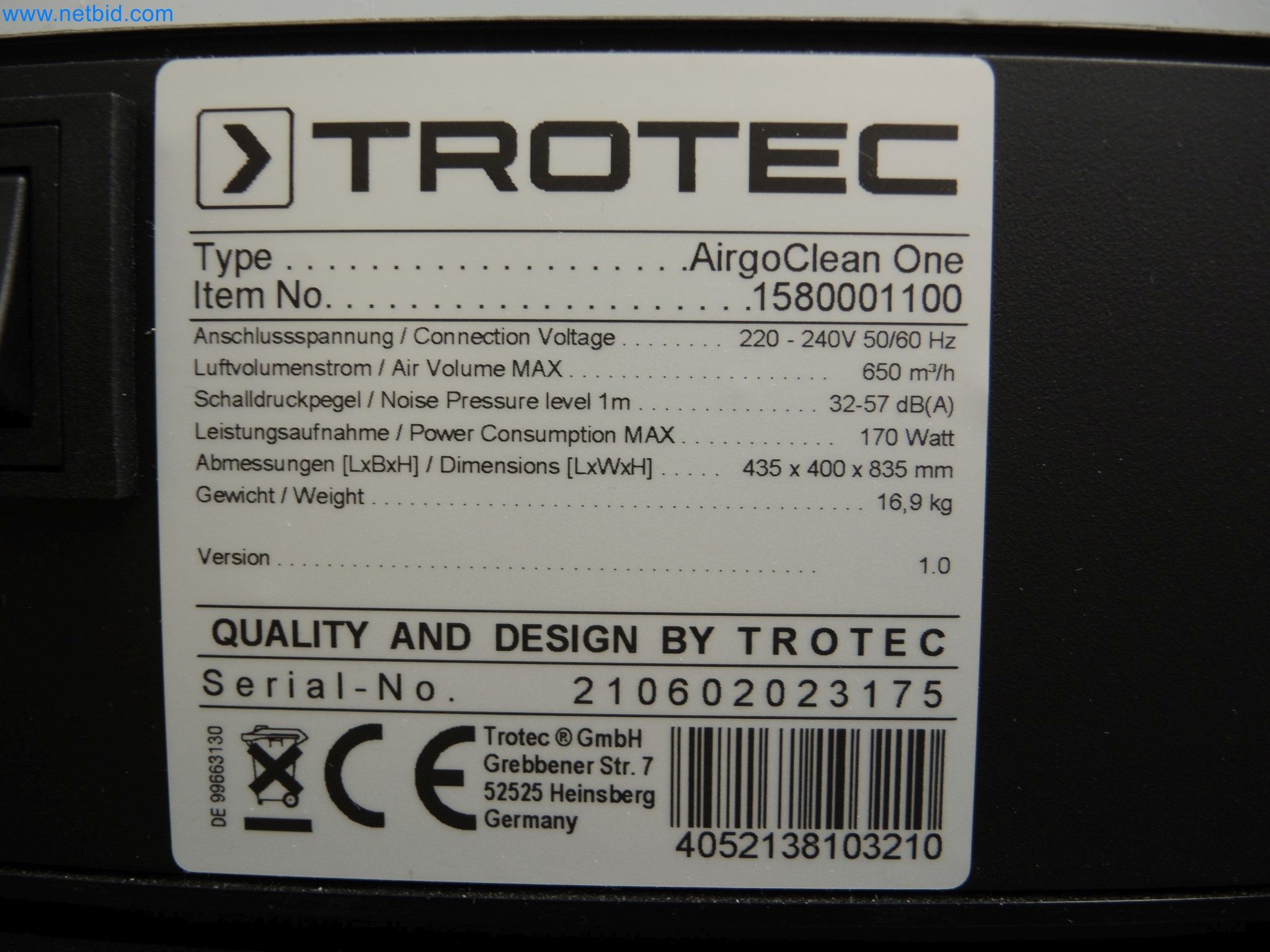 LILIUM eAircraft GmbH / LILIUM GmbH; Maschinen, Testanlagen und Betriebsausstattungen zur Herstellung von eVTOL -5