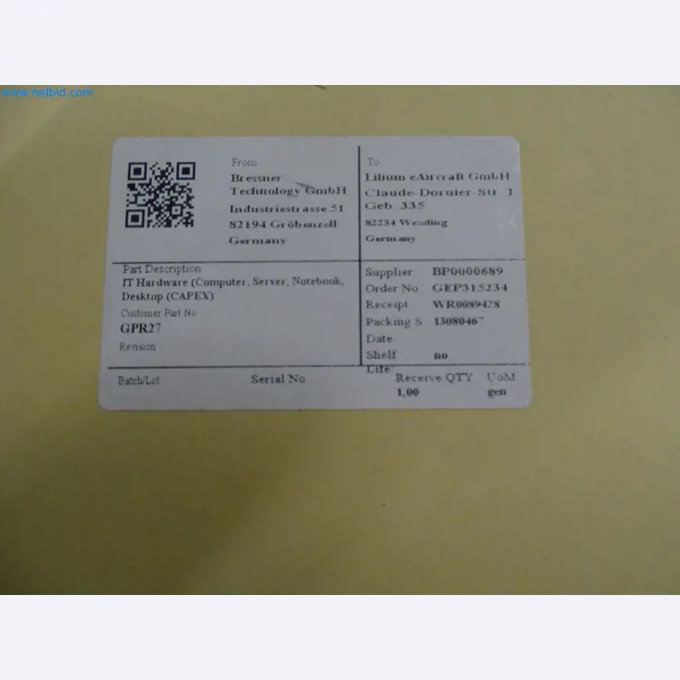 LILIUM eAircraft GmbH / LILIUM GmbH; machines, test systems and operating equipment for the production of eVTOLs-6