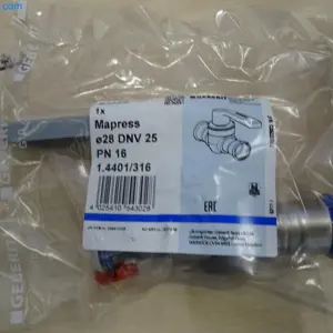 5 Válvula de bola de acero inoxidable Mapress Geberit 94955